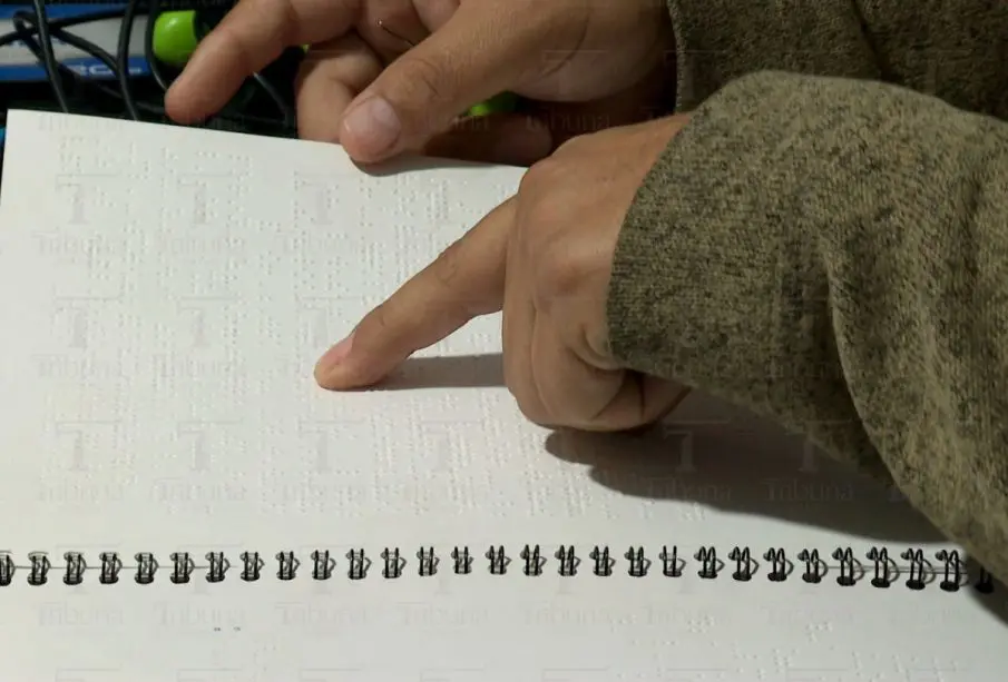 Cuaderno en braille