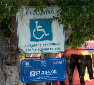 Espacio exclusivo para discapacitados