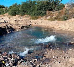 Fuga de agua en La Rinconada