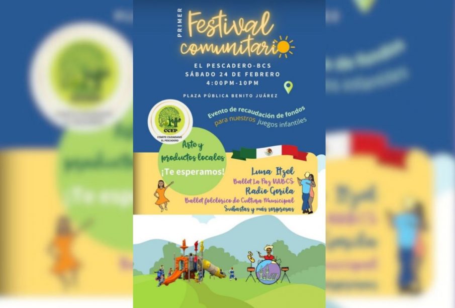 Invitación festival comunitario El Pescadero