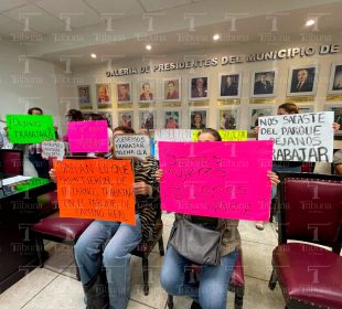 Manifestación de comerciantes en sesión