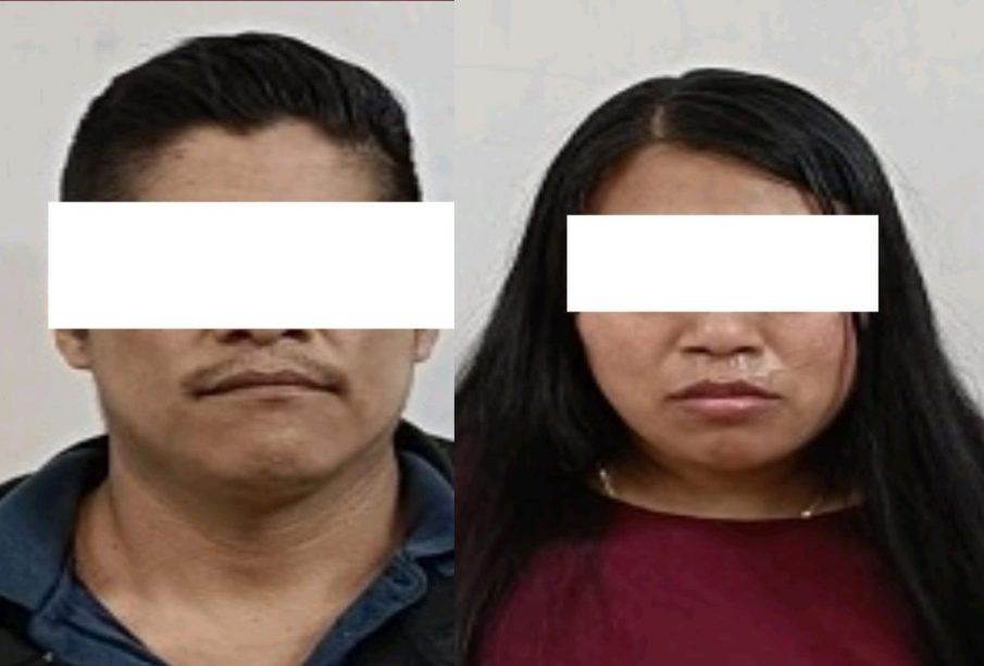 Por su presunta participación en el delito de maltrato infantil, pareja fue detenida