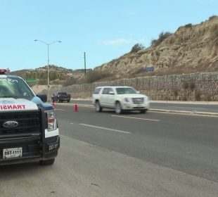 Policía Municipal en la carretera Transpeninsular