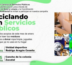 SE realiza campaña Reciclando