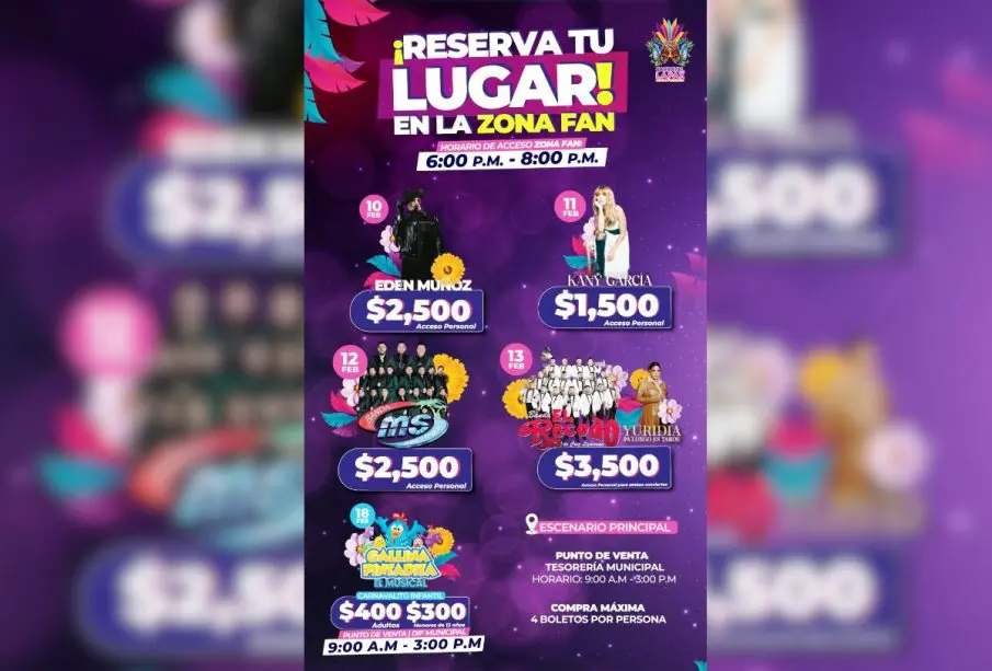 Zona Fan para Carnaval La Paz 2024