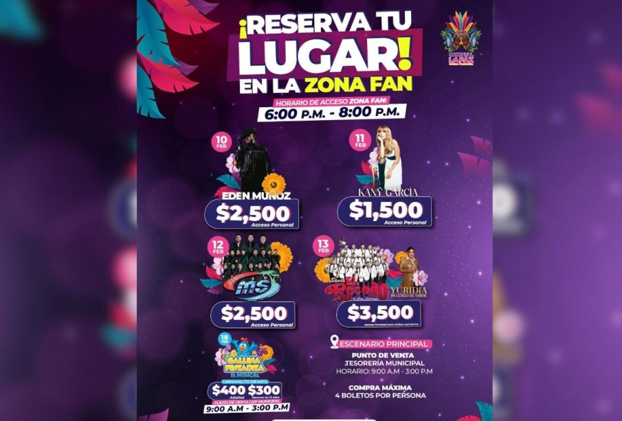 Zona fan Carnaval de La Paz 2024