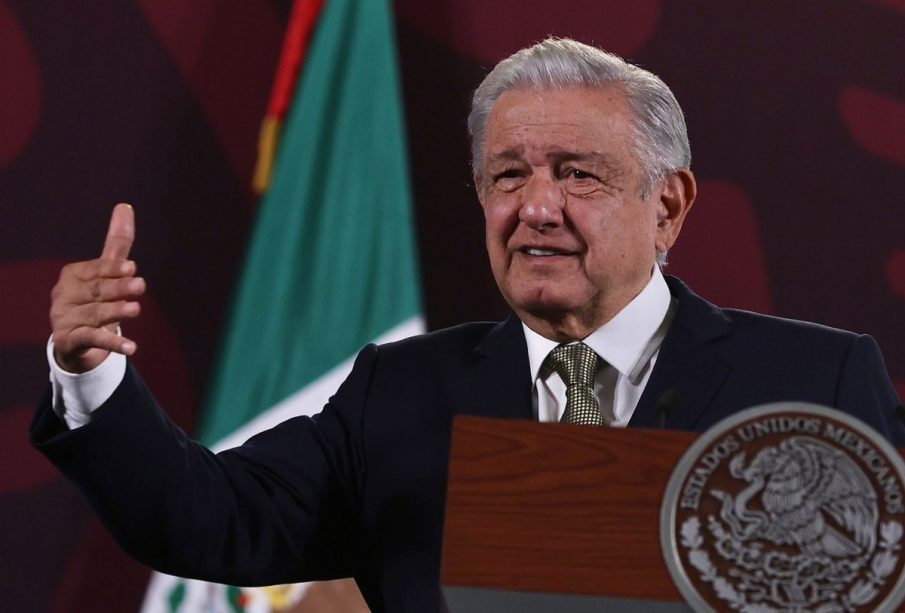 AMLO durante la mañanerta de este 15 de enero