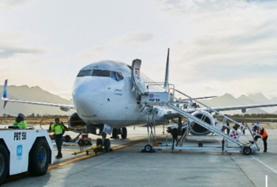 Avión Boing en Los Cabos