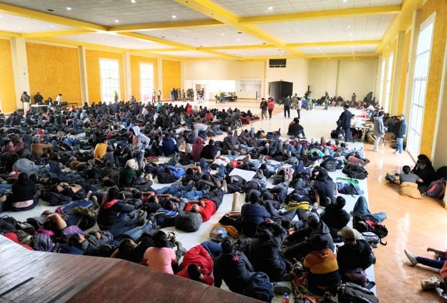 Migrantes en bodega de Tlaxcala