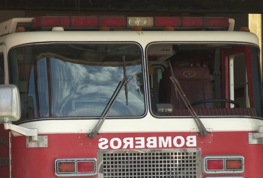 Camión de bomberos en El Pescadero