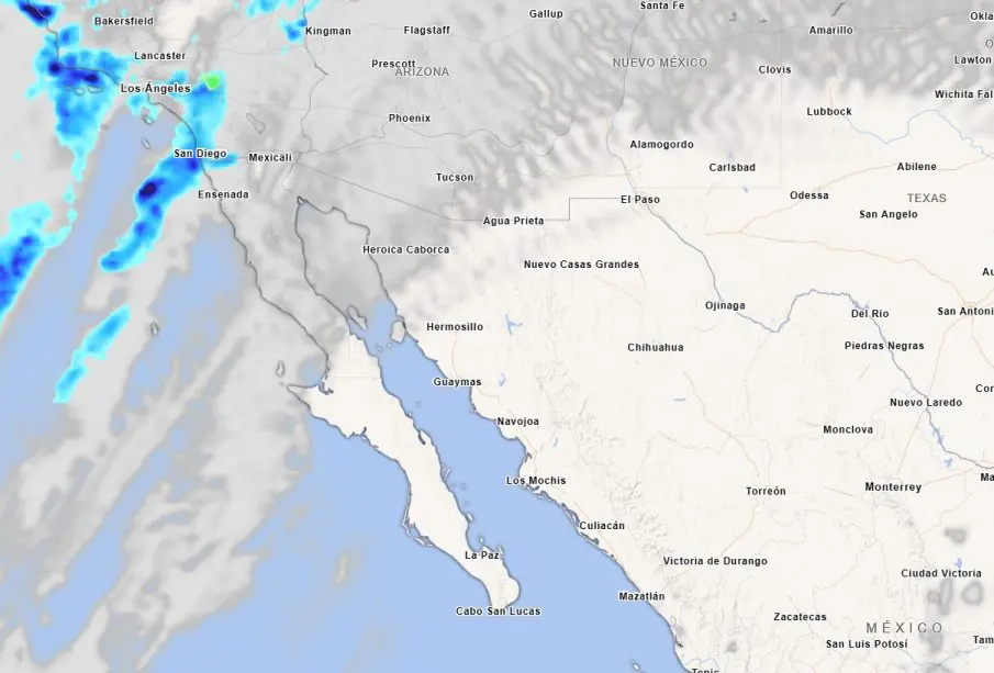 Clima para Tijuana, presencia de lluvias 20-feb