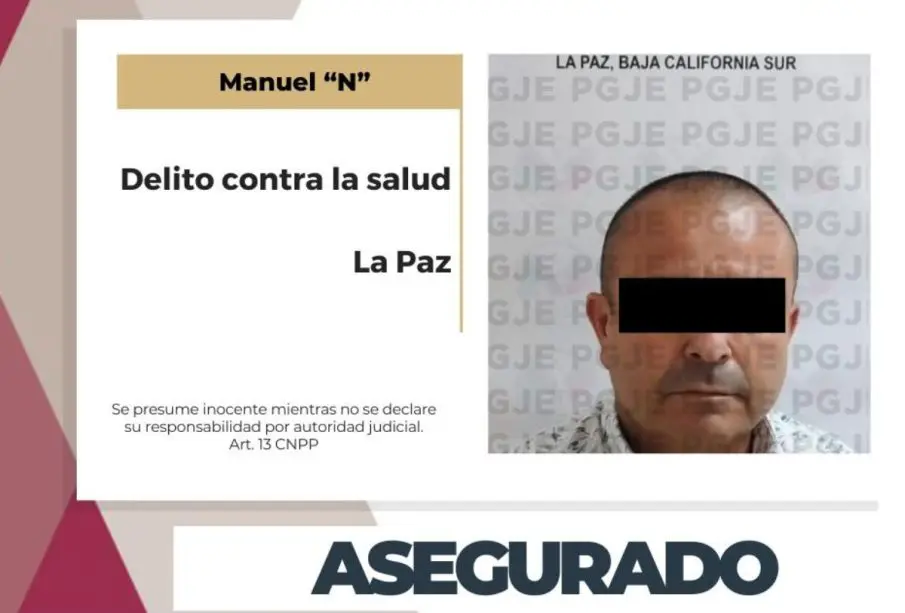 Ficha de detención del coordinador de Eventos Especiales de Gobierno