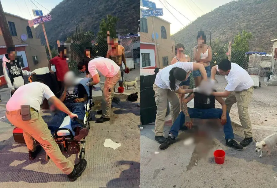Hombre herido en la colonia Ampliación Loma Obrera