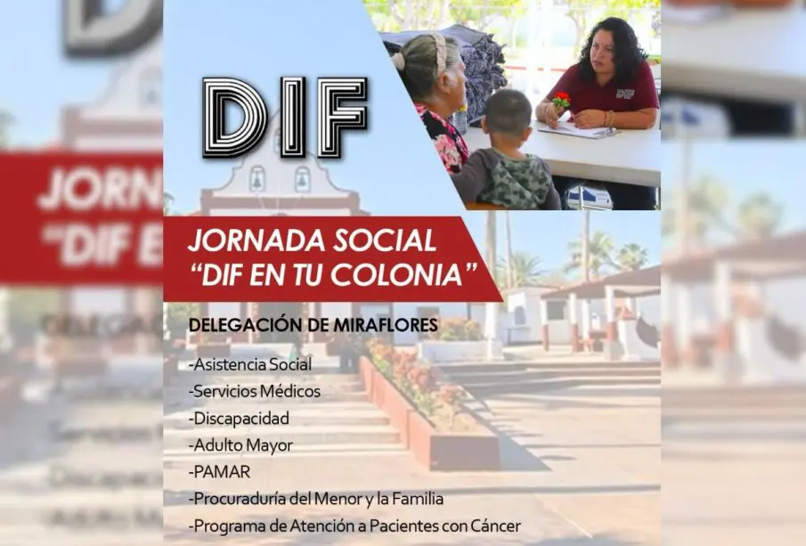 Invitación jornada DIF en tu colonia Miraflores