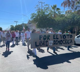 Marcha por la Democracia en La Paz