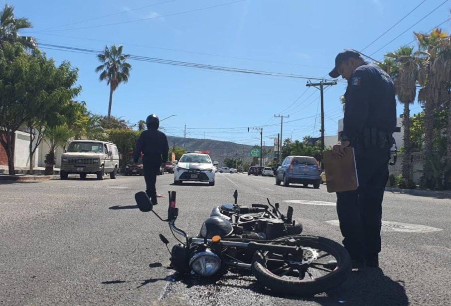 Motociclista herido en Los Olivos