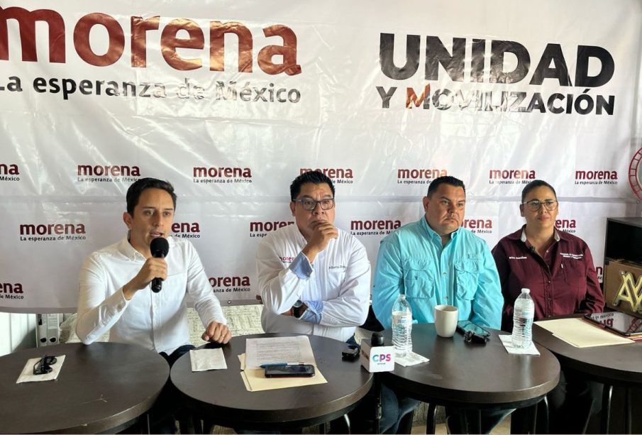 Rueda de prensa de Morena en BCS