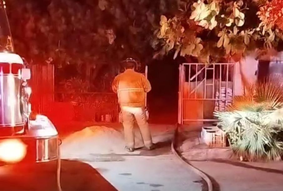 Vivienda incendiada en la colonia Guerrero