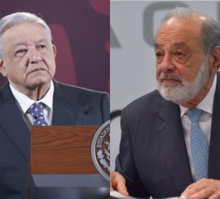 AMLO y Slim.