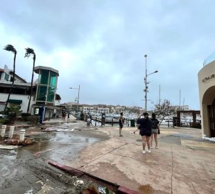 Devastación tras el paso de un huracán