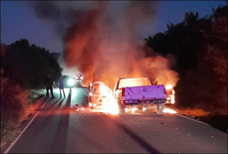 Incendio en auto.