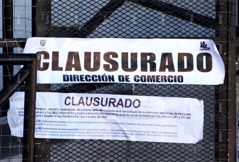 Sellos de clausura a negocios de venta de alcohol