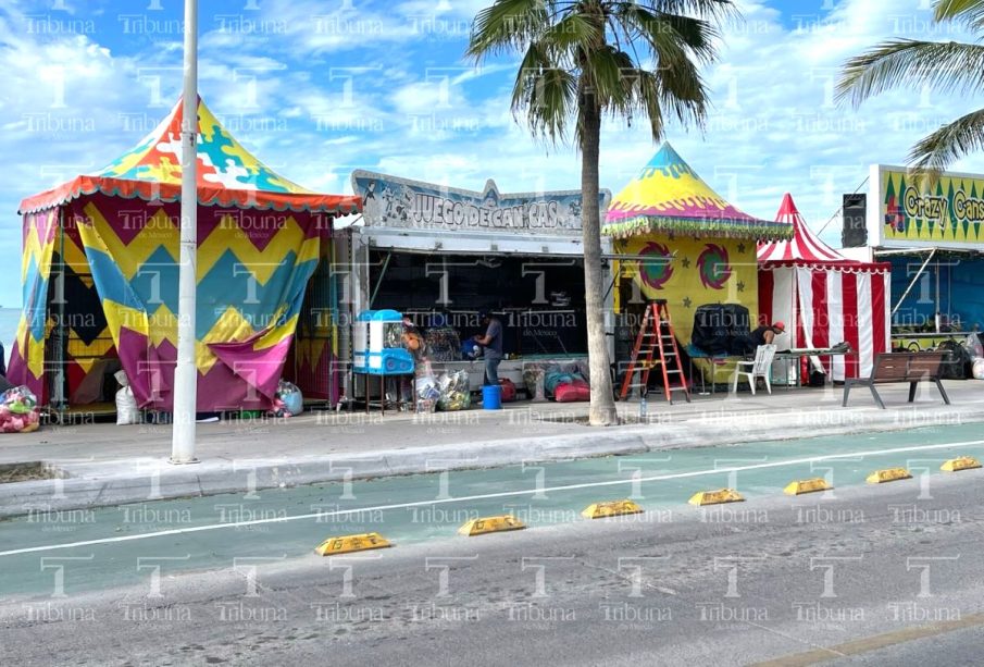 Puestos del carnaval de La paz