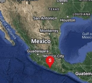 Mapa del sismo en México