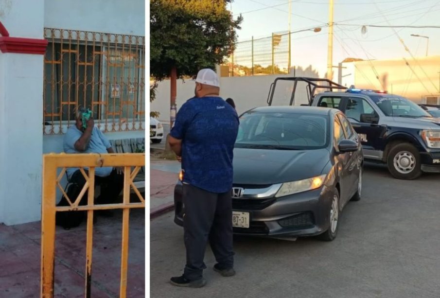 Adulto mayor golpeado por pelota