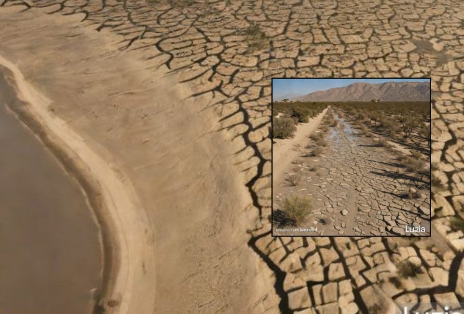 Balandra sin agua, según IA