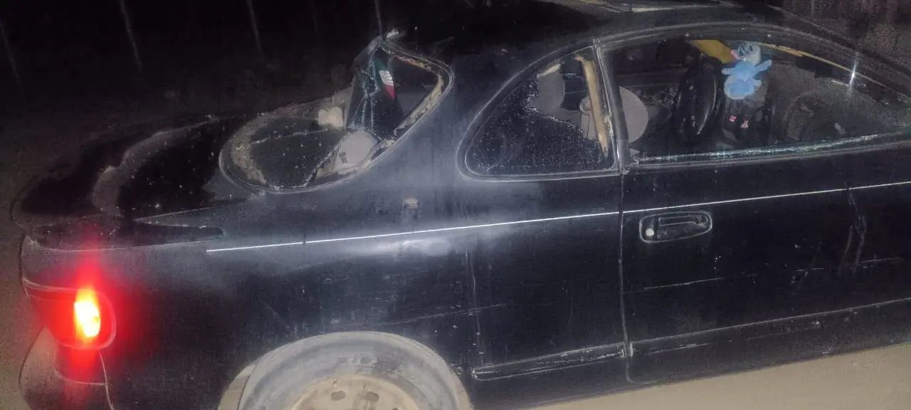 Automóvil destrozado