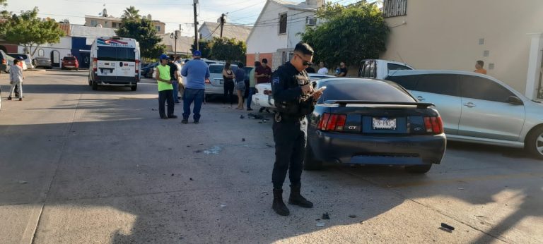 Autoridades en sitio de carambola