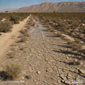 Así será Balandra si se queda sin agua, según IA