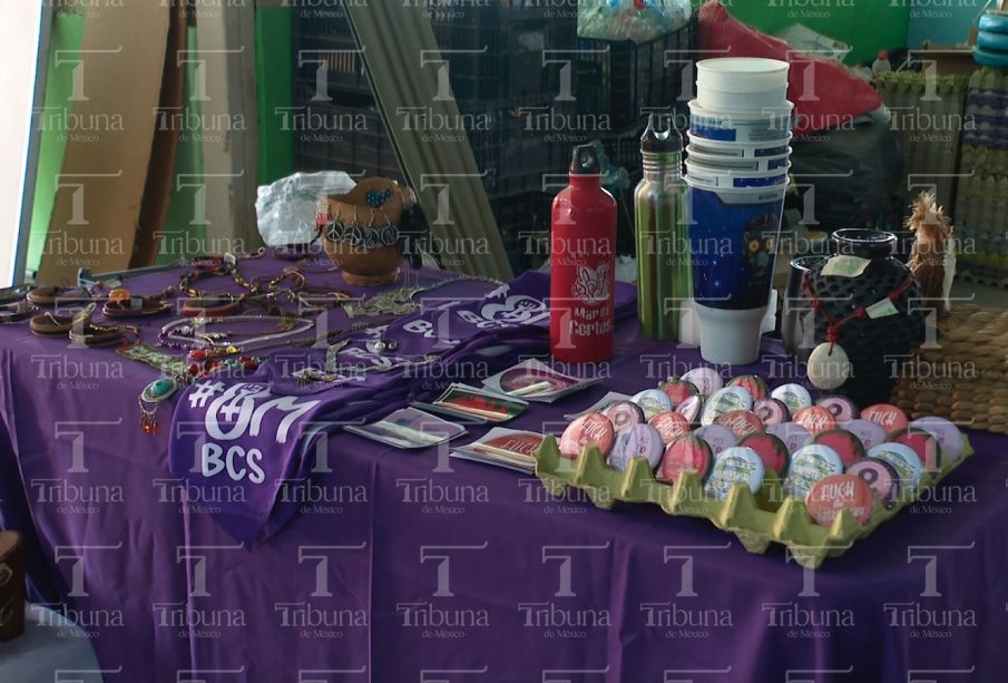 Bazar purpura en La Paz