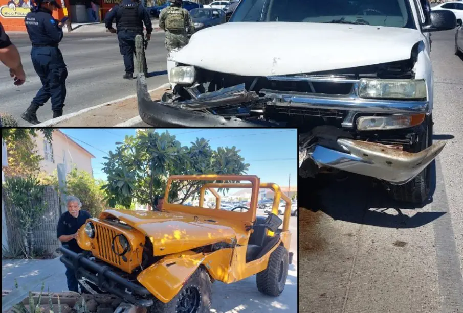 Carros impactados entre si