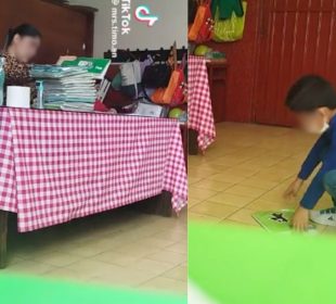 (VIDEO) Maestra avienta cuadernos de sus alumnos al suelo; la separan de su cargo