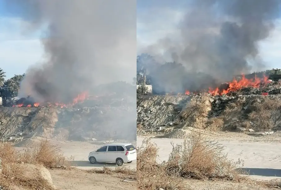 Incendio en el Vado de San Rosa