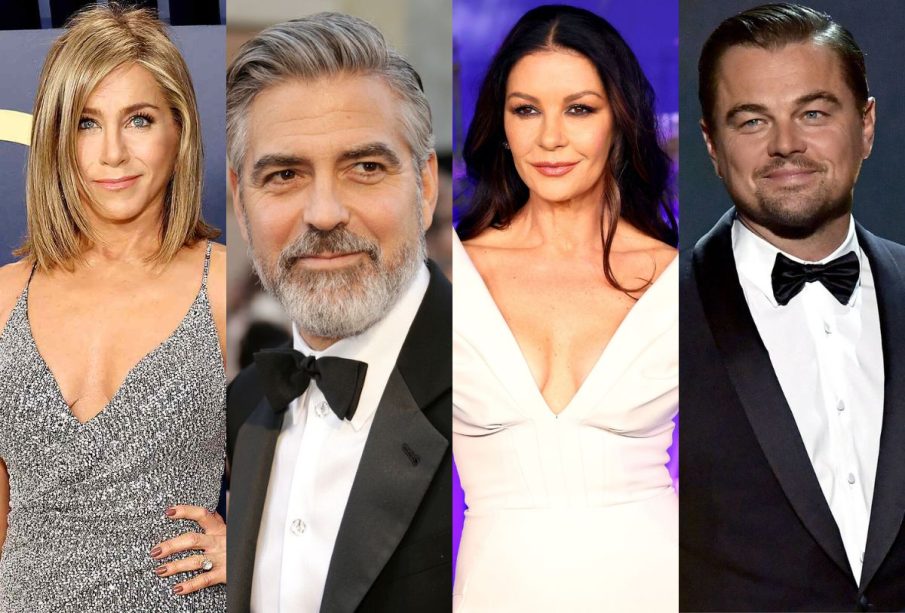 Jennifer Aniston, George Clooney, Catherine Zeta Jones y Leonardo DiCaprio