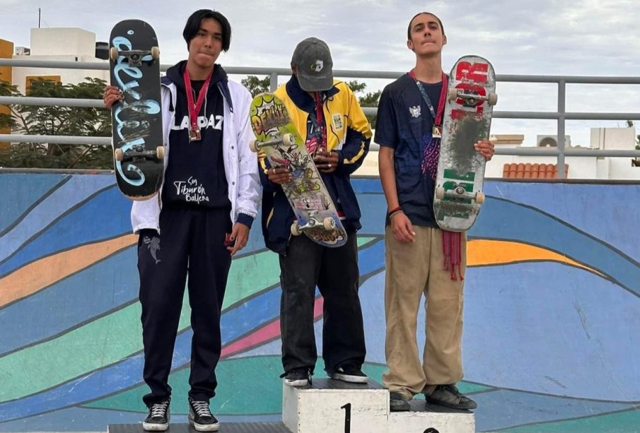 La Paz domina con 12 medallas en el skateboard durante los Estatales CONADE 2024