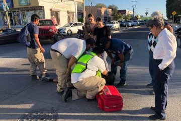 Motociclista atropellado en la colonia Santa Fe