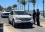 Policías municipales en malecón de La Paz