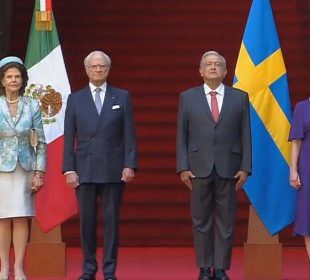 AMLO recibe a los reyes de Suecia, Carlos XVI Gustavo y Silvia