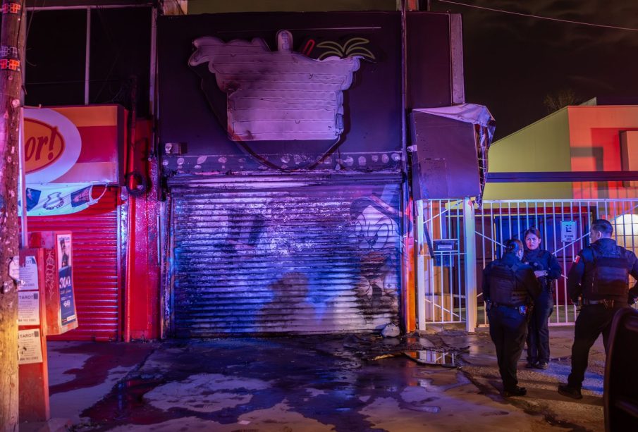 Smoke shop quemada en Tijuana