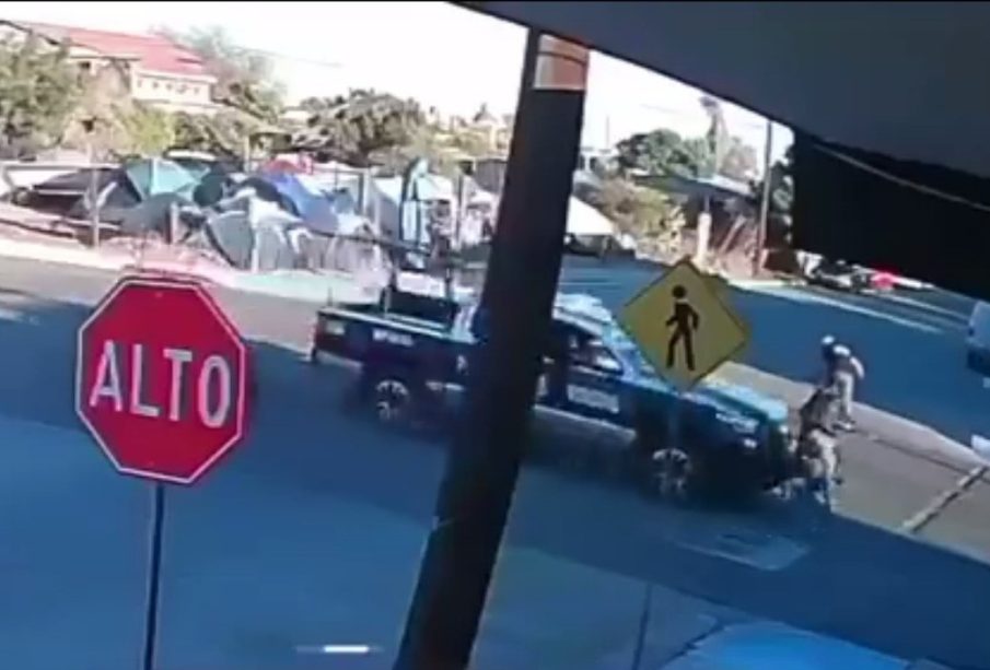 Video muestra el momento en que un menor en bicicleta es impactado