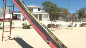 Denuncian abandono del Parque del Circuito Patos; dicen que es riesgo para pequeños