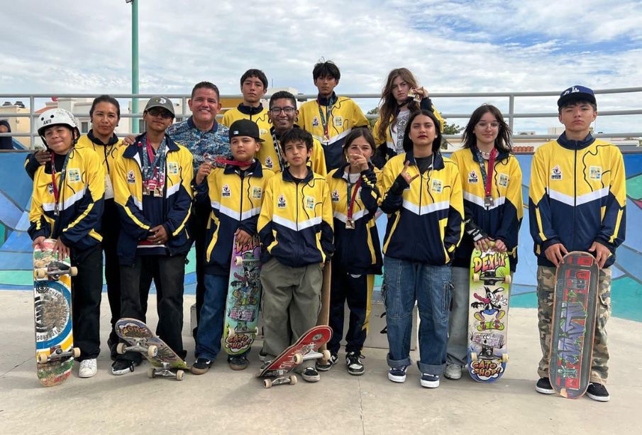 Skaters de Los Cabos conquistan 8 medallas en la fase estatal de Nacionales CONADE