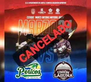 Informe de cancelado un partido del Baja Series 2024