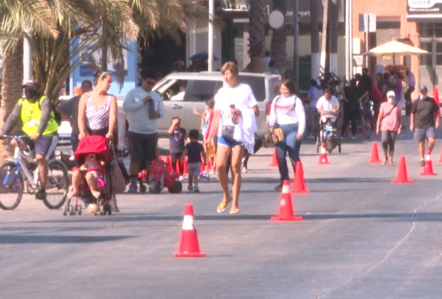 Personas en la Ciclovía Recreativa