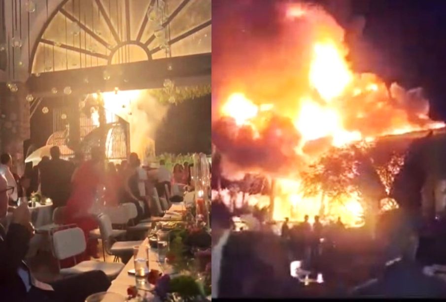 Incendio en boda