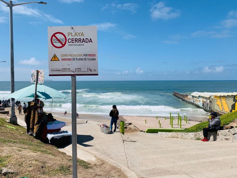 Playa de Tijuana cerrada por riesgo sanitario